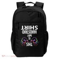 This Is My Handstand Shirts Gymnastics Gymnastics Training Backpack thumb 0