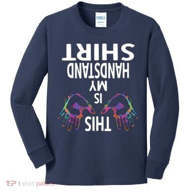 This Is My Handstand Shirts Gymnastics Gymnastics Training Kids Long Sleeve Shirt