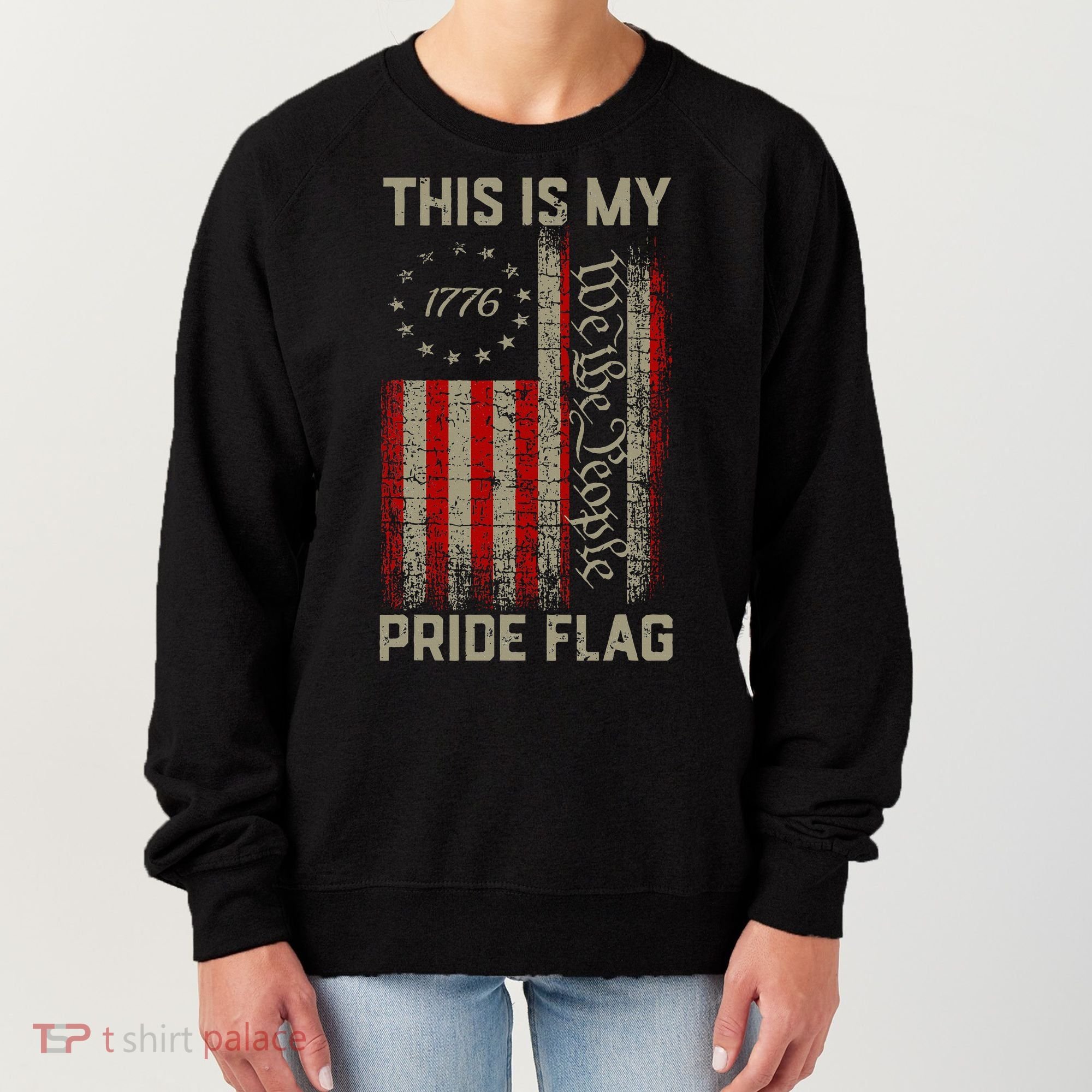 This Is My Pride Flag Usa American Women's Sweatshirt