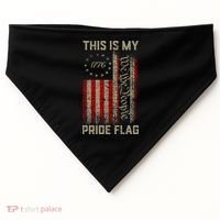 This Is My Pride Flag Usa American USA-Made Doggie Bandana thumb 0