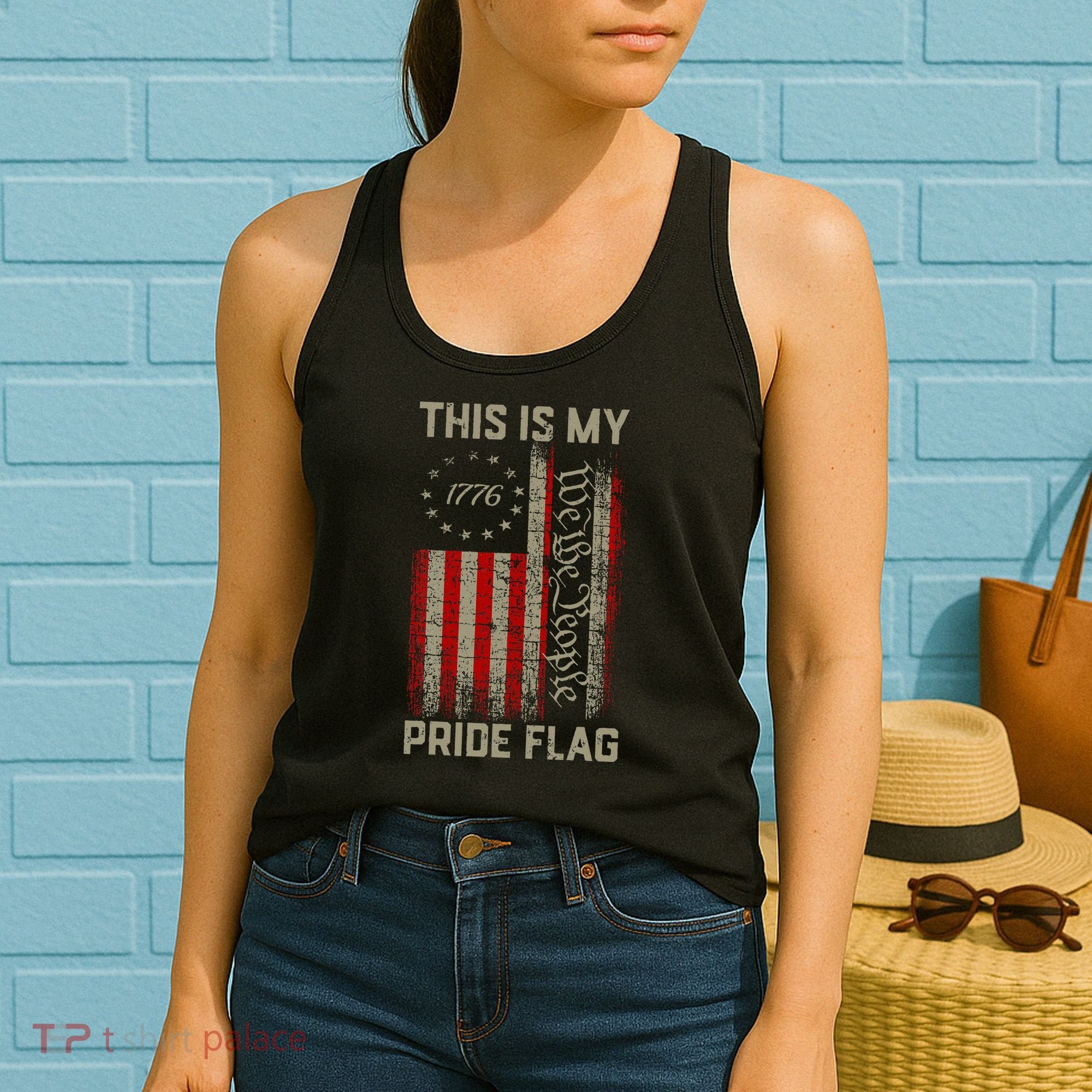 This Is My Pride Flag Usa American Women's Tank Top