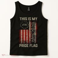 This Is My Pride Flag Usa American Tank Top thumb 2