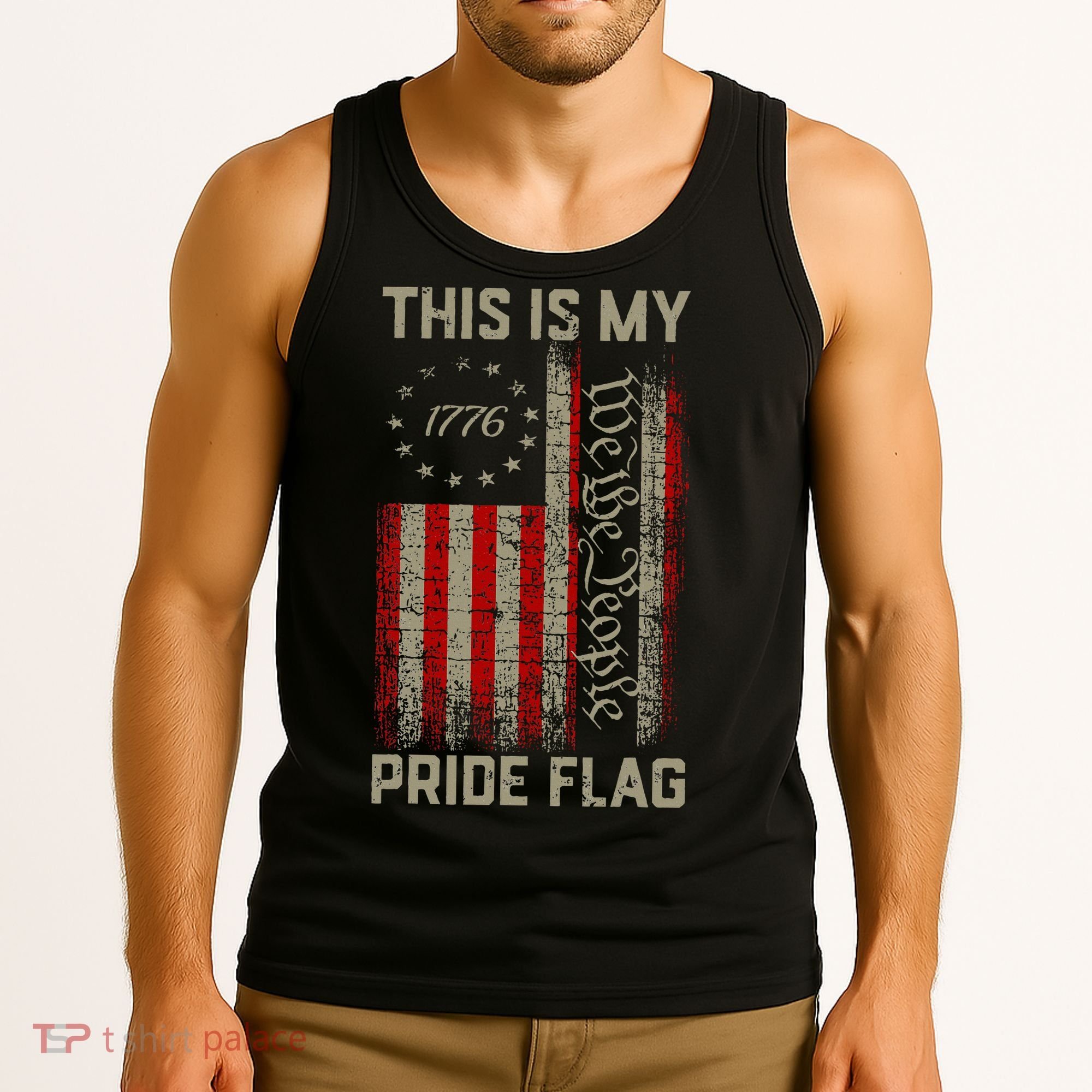 This Is My Pride Flag Usa American Tank Top