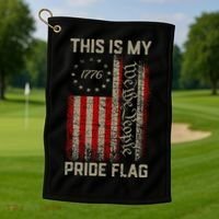 This Is My Pride Flag Usa American Golf Towel thumb 1