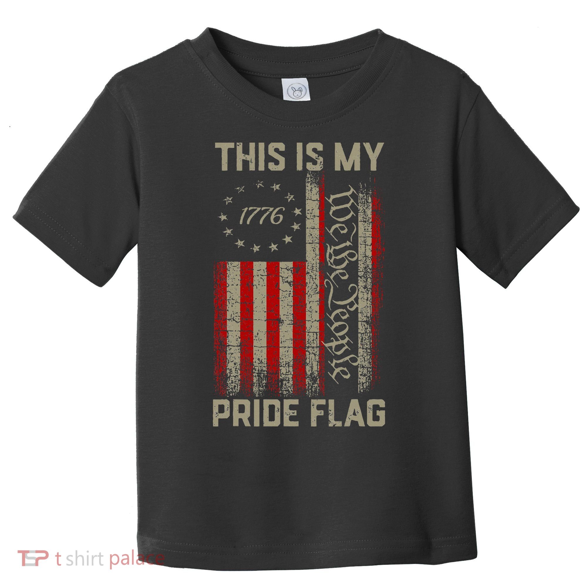 This Is My Pride Flag Usa American Toddler T-Shirt