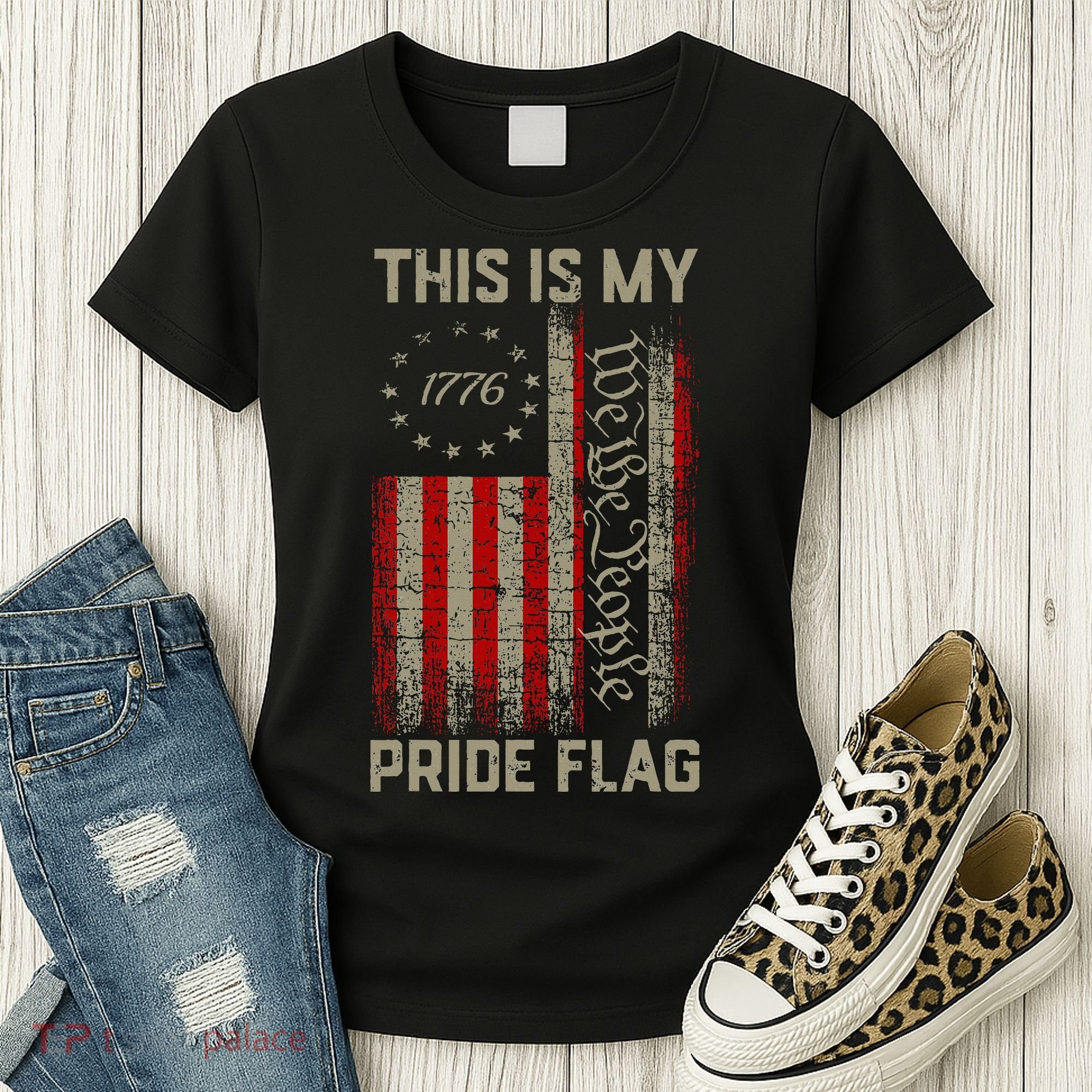 This Is My Pride Flag Usa American Women's T-Shirt