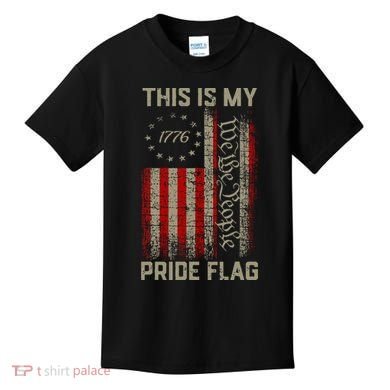 This Is My Pride Flag Usa American Kids T-Shirt