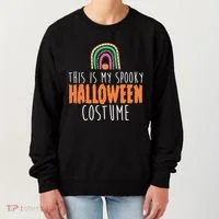 This Is My Spooky Halloween Costume Rainbow Fall Women's Sweatshirt thumb 0