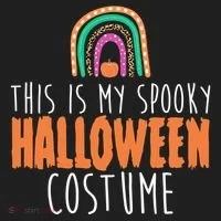 This Is My Spooky Halloween Costume Rainbow Fall Women's Sweatshirt thumb 2