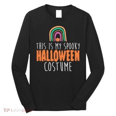 This Is My Spooky Halloween Costume Rainbow Fall Long Sleeve Shirt