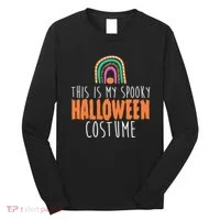 This Is My Spooky Halloween Costume Rainbow Fall Long Sleeve Shirt thumb 0