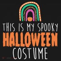 This Is My Spooky Halloween Costume Rainbow Fall Long Sleeve Shirt thumb 2