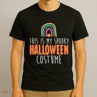 This Is My Spooky Halloween Costume Rainbow Fall T-Shirt thumb 3