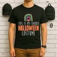 This Is My Spooky Halloween Costume Rainbow Fall T-Shirt thumb 6