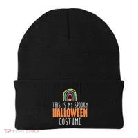 This Is My Spooky Halloween Costume Rainbow Fall Beanie thumb 0