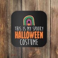 This Is My Spooky Halloween Costume Rainbow Fall Coaster thumb 0