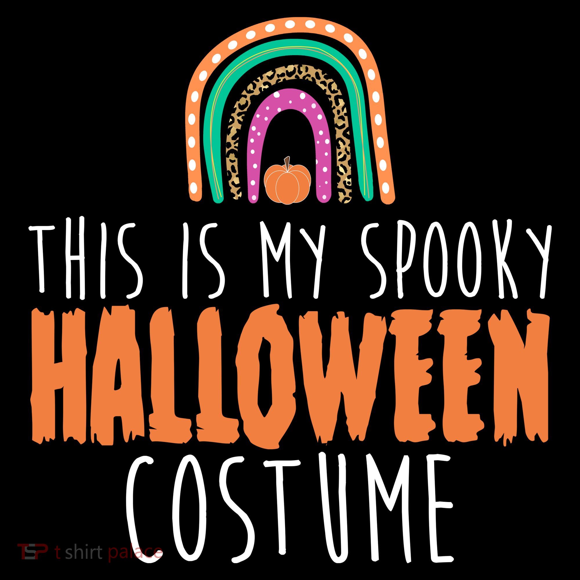 This Is My Spooky Halloween Costume Rainbow Fall Women's Hoodie