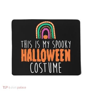 This Is My Spooky Halloween Costume Rainbow Fall Mousepad