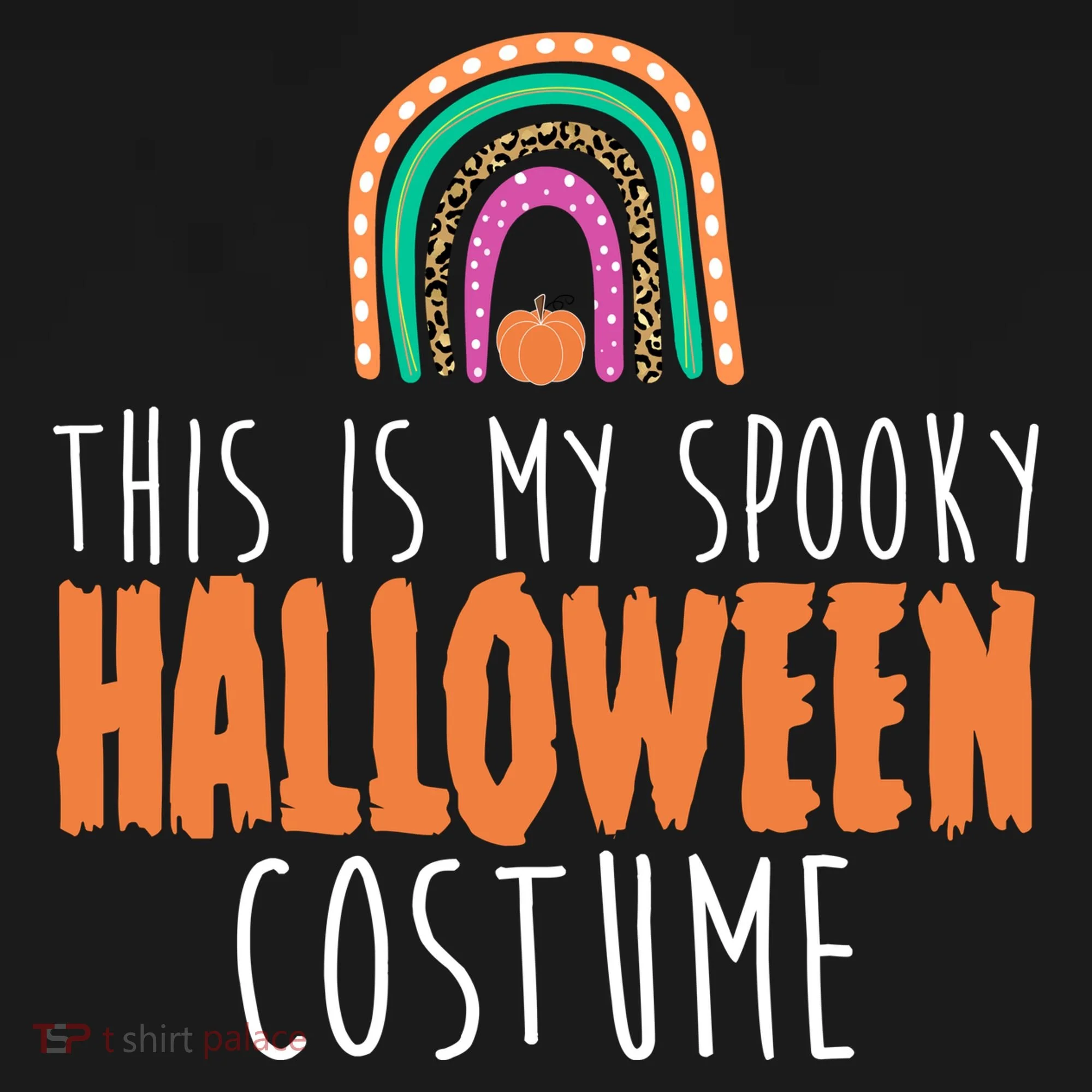 This Is My Spooky Halloween Costume Rainbow Fall Baby Bodysuit