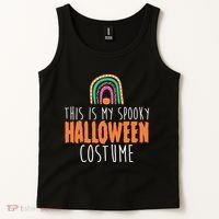 This Is My Spooky Halloween Costume Rainbow Fall Tank Top thumb 2