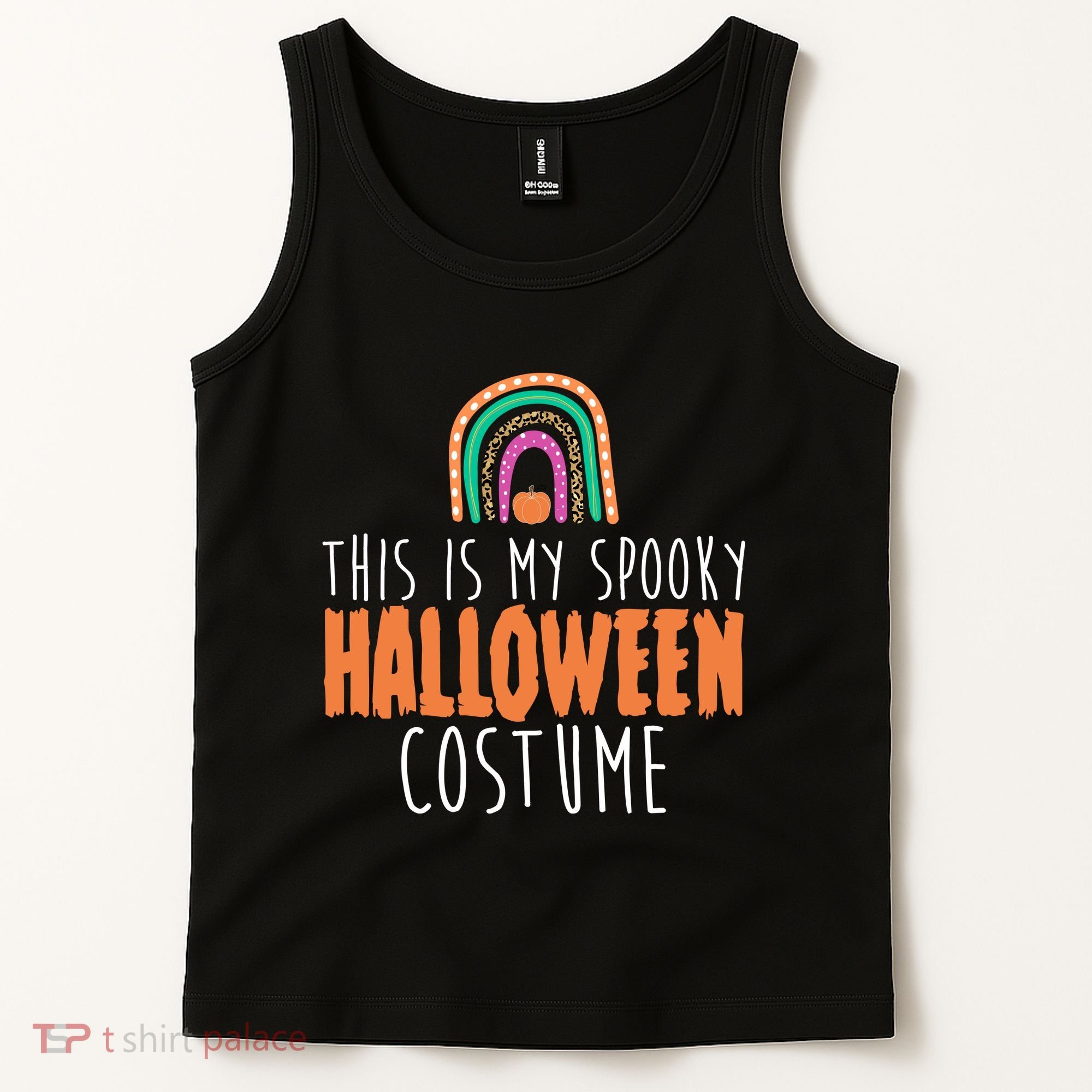This Is My Spooky Halloween Costume Rainbow Fall Tank Top