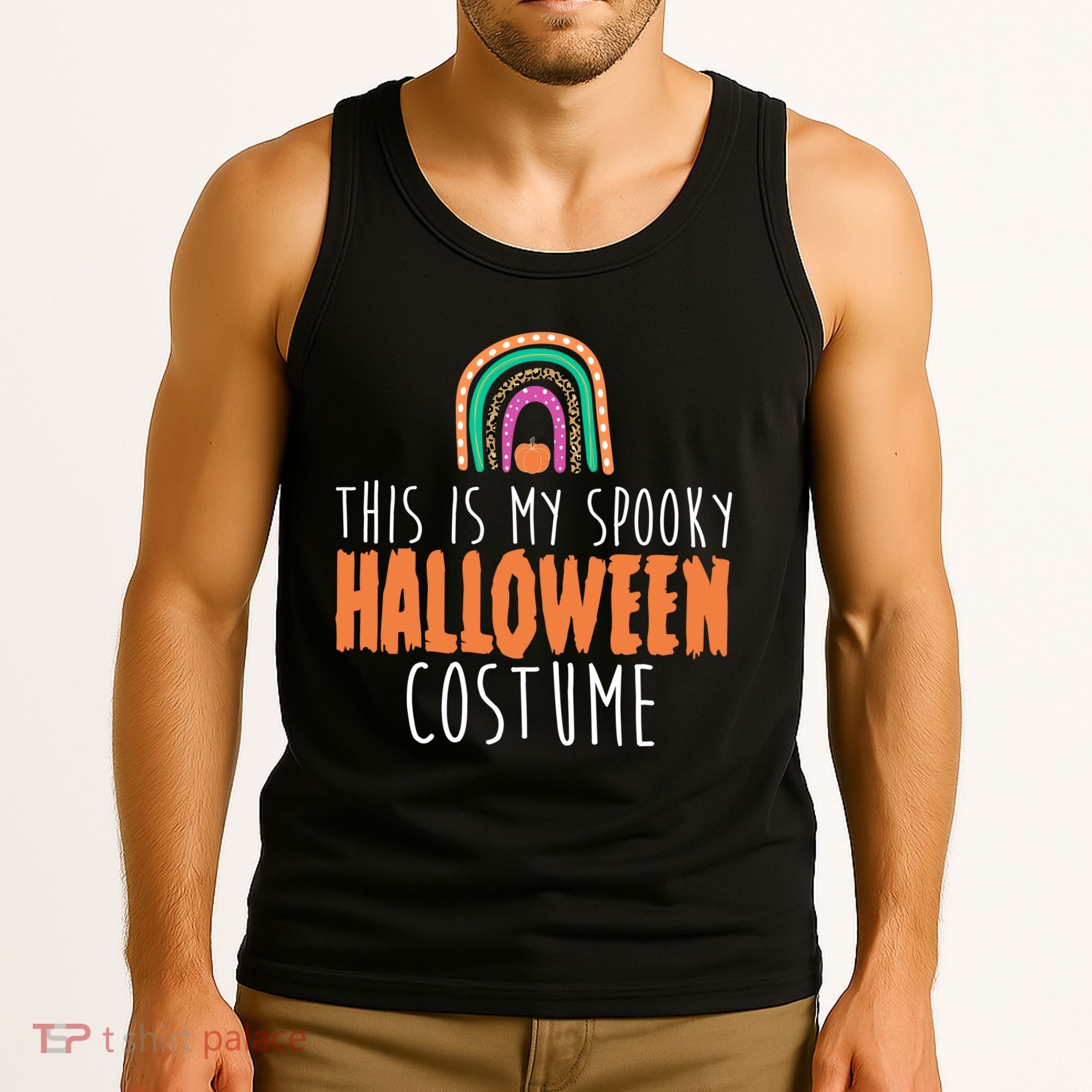 This Is My Spooky Halloween Costume Rainbow Fall Tank Top
