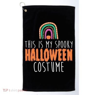 This Is My Spooky Halloween Costume Rainbow Fall Golf Towel