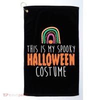 This Is My Spooky Halloween Costume Rainbow Fall Golf Towel thumb 0