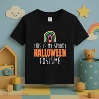 This Is My Spooky Halloween Costume Rainbow Fall Toddler T-Shirt thumb 3