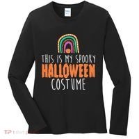 This Is My Spooky Halloween Costume Rainbow Fall Women's Long Sleeve Shirt thumb 0