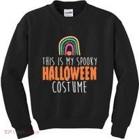 This Is My Spooky Halloween Costume Rainbow Fall Kids Sweatshirt thumb 0