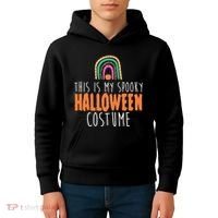 This Is My Spooky Halloween Costume Rainbow Fall Kids Hoodie thumb 4