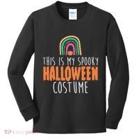 This Is My Spooky Halloween Costume Rainbow Fall Kids Long Sleeve Shirt thumb 0