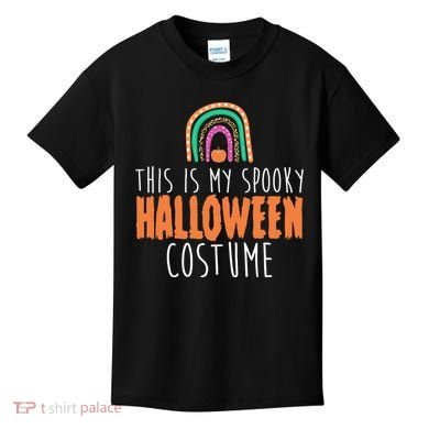 This Is My Spooky Halloween Costume Rainbow Fall Kids T-Shirt