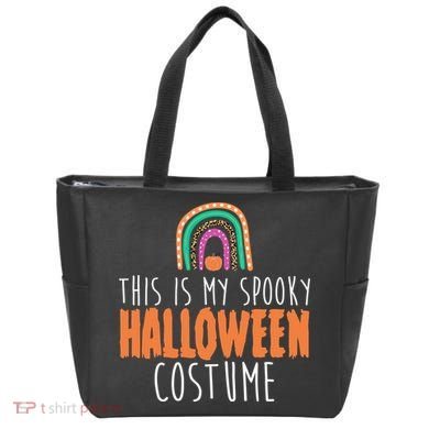 This Is My Spooky Halloween Costume Rainbow Fall Tote Bag