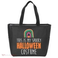 This Is My Spooky Halloween Costume Rainbow Fall Tote Bag thumb 0