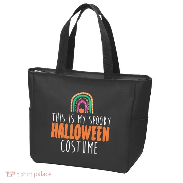This Is My Spooky Halloween Costume Rainbow Fall Tote Bag