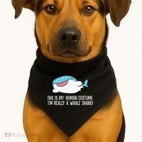 This Is My Human Costume I'm Really A Whale Shark USA-Made Doggie Bandana thumb 1
