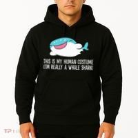 This Is My Human Costume I'm Really A Whale Shark Hoodie thumb 2