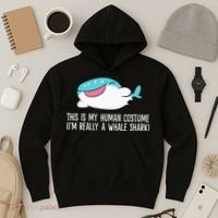 This Is My Human Costume I'm Really A Whale Shark Hoodie thumb 3