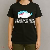 This Is My Human Costume I'm Really A Whale Shark T-Shirt thumb 4