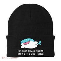 This Is My Human Costume I'm Really A Whale Shark Beanie thumb 0