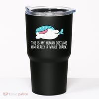 This Is My Human Costume I'm Really A Whale Shark Tumbler thumb 0
