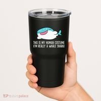 This Is My Human Costume I'm Really A Whale Shark Tumbler thumb 2