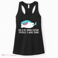 This Is My Human Costume I'm Really A Whale Shark Women's Tank Top thumb 0