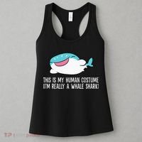 This Is My Human Costume I'm Really A Whale Shark Women's Tank Top thumb 3