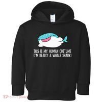 This Is My Human Costume I'm Really A Whale Shark Toddler Hoodie thumb 0