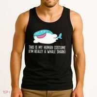 This Is My Human Costume I'm Really A Whale Shark Tank Top thumb 3