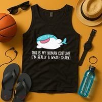 This Is My Human Costume I'm Really A Whale Shark Tank Top thumb 4