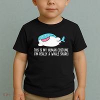 This Is My Human Costume I'm Really A Whale Shark Toddler T-Shirt thumb 2